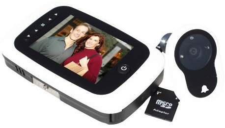 Basi TS 750 Digitaler Türspion mit Kamera/Video/Türglocke, weiß