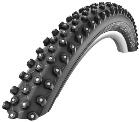 Schwalbe Cicli Bonin Ice Spiker Pro HS 379 Studded Mountain Bicycle Tire (Black - 27.5 x 2.25), 10 002657