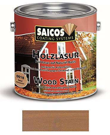 Saicos Holzschutzlasur 0018 Sand 2,5 Liter Gebinde