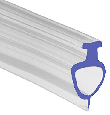 Soft Flexible Rubber Shower Seal | for Bi Folding Doors & Shower Screens | Fits Into Channel | BIF014 (2 Metres)