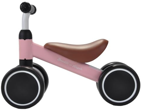 Bandits & Angels Laufrad Little Starter Pink ab 1 Jahr für Jungen und Mädchen – Metall – Rosa Laufrad – Kompakt und sicher für drinnen und draußen