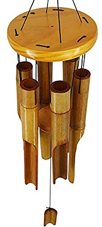 TopHomer Vindspel Bambu Utomhus Stor Inomhus Utomhus Trä Bambu Rör