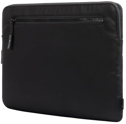Incase Compact Laptop Sleeve with Flight Nylon MacBook/Laptop/iPad/Tablet Sleeve, and Cover, Lightweight, Weather Resistant, with Slip Pocket for Accessories (Black, 14-Inch)