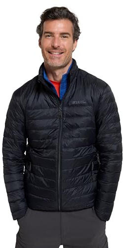 Mountain Warehouse Featherweight Mens Down Jacket | Lightweight & Water-Resistant Puffer Coat, Thermal Tested -15°C, Down Fill Power 600 for Warmth & Comfort, & Extreme Cold