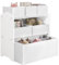 Lestarain Kinderregal mit 9 Aufbewahrungsboxen, Spielzeugregal, Regal Kinderzimmer Spielzimmer, Kinderregal, 63x60x30 cm, Weiß