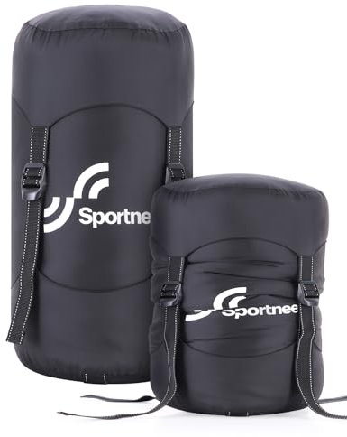 Sleeping Bag Compression Sack, Sportneer Compression Stuff Sack, Water-Resistant & Ultralight Sleeping Bag Stuff Sack - Space Saving Gear for Camping, Hiking, Backpack Indoor and Outdoors