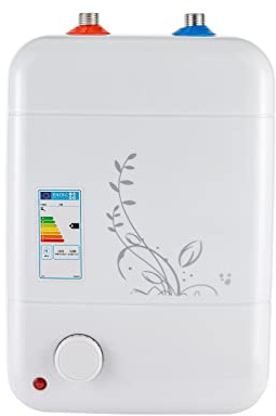 8 l - 1 500 W omedelbar elektrisk varmvattenberedare - under diskbänk med temperaturregulator - 316 L rostfritt stål och högkvalitativ emalj - lågtryck för kök