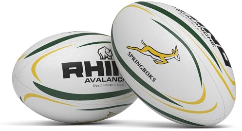 Rugby Ball SA Avalanche White/Green/Gold Size 5