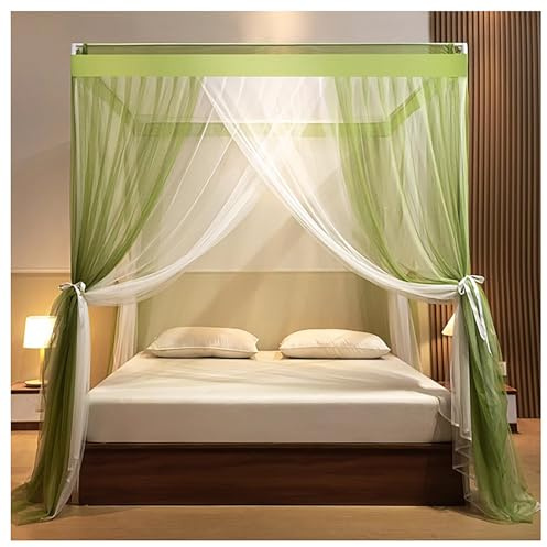 Zanzariera per Tenda da Letto a baldacchino, 4 Pali angolari per Letto a baldacchino, Telaio per Letto Esterno, Pali per Telaio Letto a baldacchino, Tende per Letto a baldacchino a 4 posti,