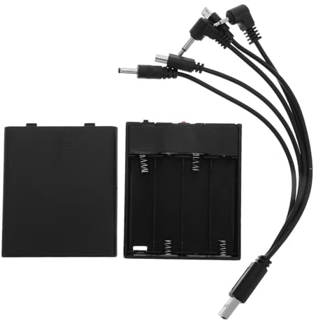 ULTECHNOVO Scatola Batteria Esterna di Emergenza Nera Multifunzione in Plastica per Serrature e Casseforti con Tecnologia Avanzata Antieffrazione per Vari Scenari