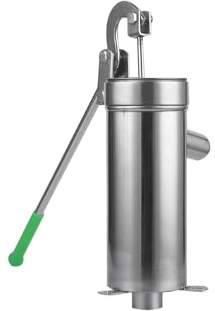 Hand Pump for Well,Ground Water Pump Hand | Manual Well Water Suction Tool, Boost Fountain Stainless- Steel for Garden Farm -Irrigation