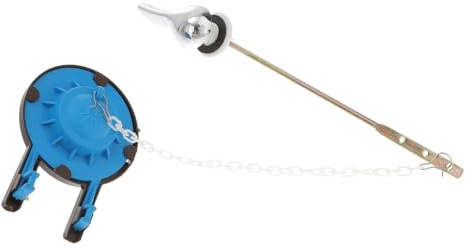 QUMIIRITY 2pcs Front Mounted Toilet Handle Flush Lever Replacement with Toilet Flappers for Easy Installation and Fit