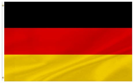 Deutsche Flagge • Premium deutschland nationalfahne 90x150 cm Mit Messingösen Für Innen & Außen Wetterfest & 100% Polyester - Ideal für alle Deutsche & Flaggen-Liebhaber