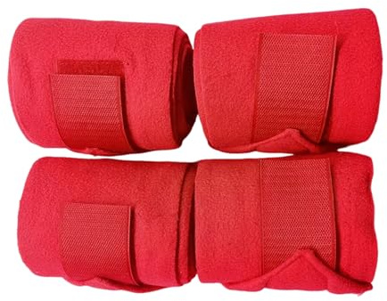 Hästbandage För Ben 4 Stycken Elastiska Benlindningar | Ridutrustning för Utomhusridning Hoppning Promenad