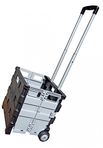 Kistenwagen, zusammenklappbar, mit Teleskopgriff, max. Traglast 25 kg
