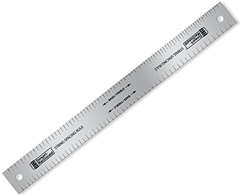 StewMac règle professionnelle d'espacement des cordes guitare et basse | Répartit automatiquement la largeur disponible sur le sillet et accélère le traçage sans mesures ni calculs manuels.