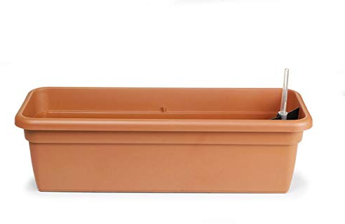 GEDA Balkonkasten mit Bewässerungseinsatz - 59 cm terracottafarben