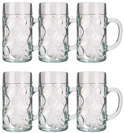 ich-zapfe Juego de 6 Vasos de Cerveza ISAR de 0,5 litros