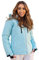 BOLF Damen Winterjacke Skijacke Snowboardjacke Schneejacke mit Kapuze Schneefang Bündchen Winddicht Wasserdicht Atmungsaktiv Outdoor Sport Style HH012 Hellblau L [D4D]