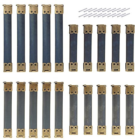 Zasvec Métal Interne Flex Cadres Fermoirs Cliquet Sac à Main Fermoir Clic Clac Sac à Main Kiss Fermoir Sac Spring Clip pour Bricolage Bourse à Coudre 20 pièces