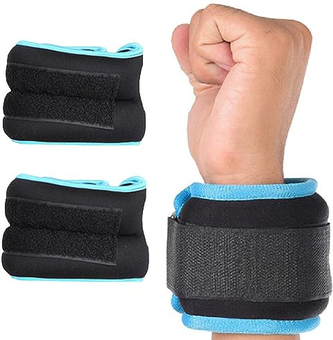 SUQ Knöchelgewicht,verstellbares Gewichte-Set am Knöchel,Gewichte für Beine und Arme für Damen und Herren 2 * 0,5kg， für Hand- und Fußgelenke，Fußgewichte Gewichte Laufen Fitnessstudio