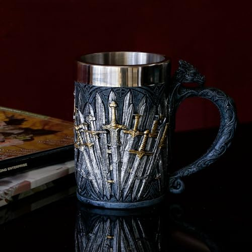 alikiki Medieval Game of Sword Thrones Dragon Coffee Mug 21oz