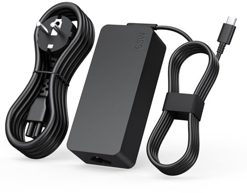 65W USB C Laptop Charger for Lenovo ThinkPad Yoga, Dell Latitude XPS, HP EliteBook, Asus, Acer, Google Chromebook, Samsung, MacBook Pro 20V 3.25A Type C Laptop Power Adapter PC Fast Charger Power Cord