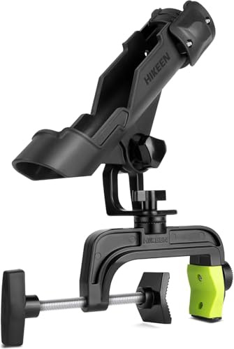 BOOSTEADY Fishing Rod Holders for Boat, Upgraded Fishing Pole Holders with Enlarge Clamp for Most Rod, Adjustable Fishing Rod Rack Fit Round/Square Tubes-1 Pack