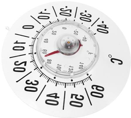 CIYODO Termometro Esterno Per Finestra Con Display Chiaro E Ventosa Affidabile Indicatore Di Temperatura Per Casa Termometro Trasparente Portatile