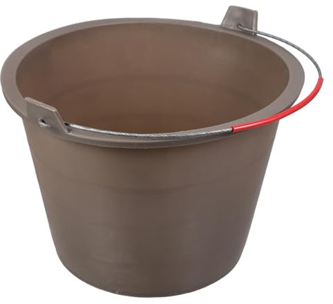 NUOBESTY Seau à Béton Vide Plastique avec Poignée Seau à Ciment Portable pour Chantier Simple Et Robuste