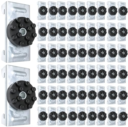 Mindoub 100-Pack Soundproofing Clips, Sound Isolation Clips for Walls and Ceilings, Decoupling Resilient Channel Clips for 7/8 Hat Channel, Noise Reduction for Recording Studio Home Office Apartment