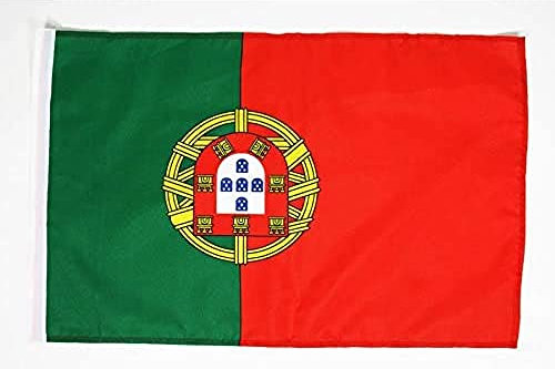 AZ FLAG - Drapeau Portugal - 45x30 cm - Pavillon Portugais 100% Polyester Avec Fourreau Pour Hampe - 20g