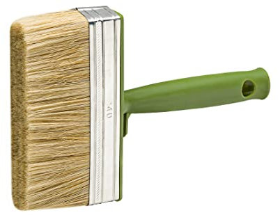 Colorus Flächenstreicher 4 cm x 14 cm | Malerpinsel für einfache Anstriche | Großer Flachpinsel mit Chinaborsten | Pinsel mit Eimerhaken | Malerwerkzeug für Wandfarben und Lasuren