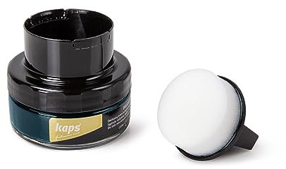 Kaps Crème Délicate – Crème de Cirage avec Applicateur en Éponge pour Cuir naturel et Matières synthétiques ou Maroquinerie – 50ml, Cuir 158