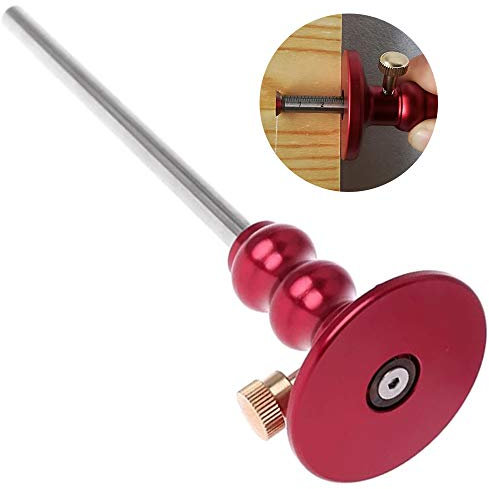 JHYM 8 Pulgadas Rueda gramil, la Herramienta Profesional de la Madera 0-130mm Scriber, Métricas Imperial Regla, aleación de Acero, Capa Resistente a la corrosión, Micro Ajustador con estrías Perilla