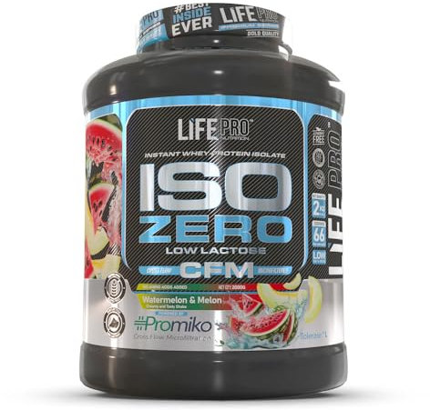 Life Pro Isolate Zero 2Kg | Alimento Deportivo de Aislado de Proteína de Suero 87%, Mejora Rendimiento Físico y Recuperación (Melon-Watermelon, 2 kg)
