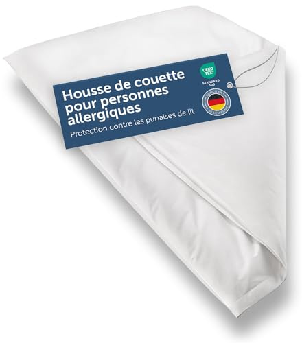 Blumtal® Milbenbezug Decke 200x200 cm - Oeko-TEX zertifizierte Allergiker Bettwäsche 200x200 cm - Milbenbezug für Decken - Encasing - Hausstaubmilben Bettwäsche