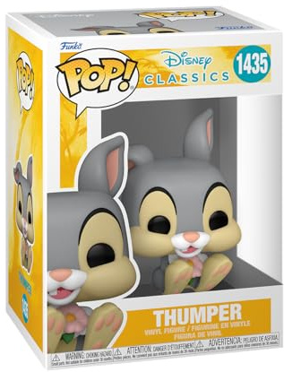 Funko POP! Disney: Bambi 80th - Thumper - Vinylfigur för samlare - Presentidé - Officiell Merchandise - Leksaker för barn & vuxna - Filmfans - Modellfigur för samlare och utställning