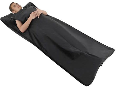 Donened - Manta de sauna por infrarrojos de 500 W, 180 x 90 cm, con mando a distancia, 1-9 niveles (30 °C - 70 °C), manta de infrarrojos, sauna de infrarrojos portátil para relajarse en casa