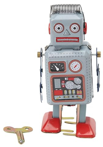 Xiuganpo Giocattoli da Passeggio a Carica, Giocattolo a Carica Robot retrò Facile da Usare per Il Compleanno