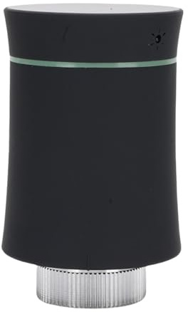 Thonlai Smart Termostat Kylarventil, LCD-skärm Programmerbar Termostatventil med APP Röststyrning Flera Lägen, för 2.4G M28 M30 RA-adapter (Svart)
