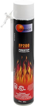 Abesco FP200 Fire Rated Expanding Foam - 24oz Can