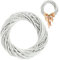 KADAX Couronne décorative, idéale comme couronne de porte, couronne en osier naturel, couronne de table, couronne en osier, pour décorer les fenêtres (blanc 40 cm)