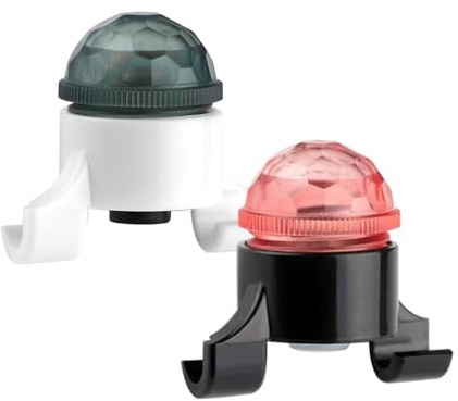 2 Pezzi Segnalatori Elettronici di Segnalazione da Pesca, Indicatori di Morso Elettronici con Clip e Punta per Canna e Luci LED, Segnalatore Allarme da Pesci per Pesce Diurna e Notturna