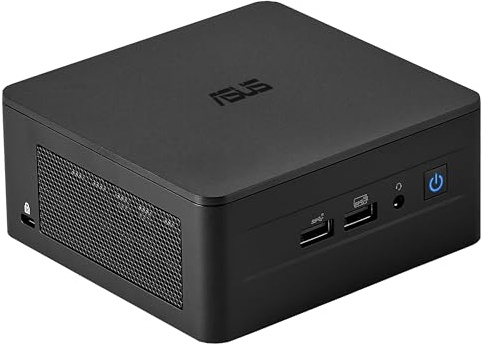 ASUS NUC 13, Mini PC Intel i3-1315U, RAM da 64 GB DDR4-3200, SSD M.2, Scheda Grafica Intel UHD, Wi-Fi 6E, Bluetooth 5.3, Compatibile con Windows 10 e Windows 11 Home, Nero