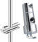 Handbrause Halterung Verstellbar Duschhalterung 16-27mm Durchmesser, 360° Drehbar Brausehalter, Verchromte+ABS Grade Kunststoff, Brausehalter für Slide