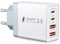 USB C Ladegerät, 4 Ports Mehrfach Ladegerät mit USB C und USB A, 45W Schnellladegerät PD 3.0 USB Netzteil für Apple iPhone 17 16 15 14 13 12 11 Pro Max, Mini SE XS XR, iPad, Samsung USB C Ladestecker