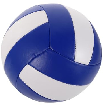 WOONEKY Pallone da Pallavolo Morbido PU per Adulti Resistente all e Usura per Allenamento in Palestra e Partite Indoor Outdoor Cucitura Rinforzata Blu e