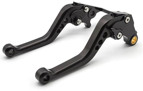 Palancas Embrague Manetas De Freno Y Embrague Ajustables Para Motocicleta Para Yamaha XT600 XT 600 XT660X XT660R XT660S X R S 1984-2016 Moto Palanca Freno(Negro,Corto)