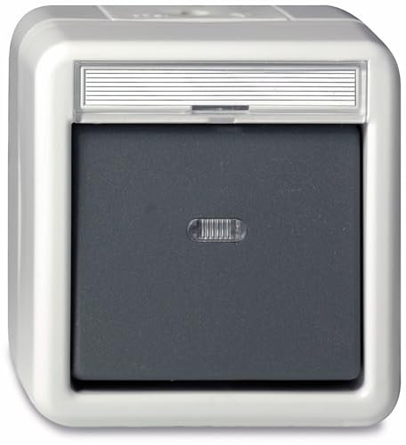 Gira 015630 Wipptaster Wechsler Serienschalter WG AP grau
